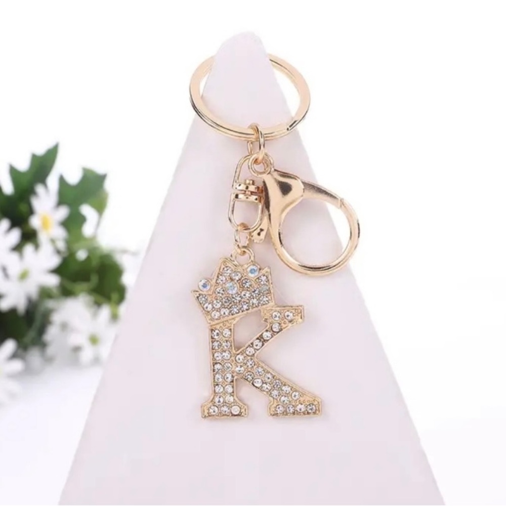 Keychain Letter K With Crown